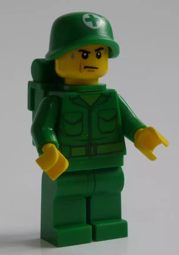 LEGO Militär MIL103-08-A Zwei Sanitäter und verwundeter Soldat