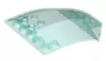 LEGO Cockpit x224 Windschutzscheibe gekrümmt 8x6x2, transparent-hellblau
