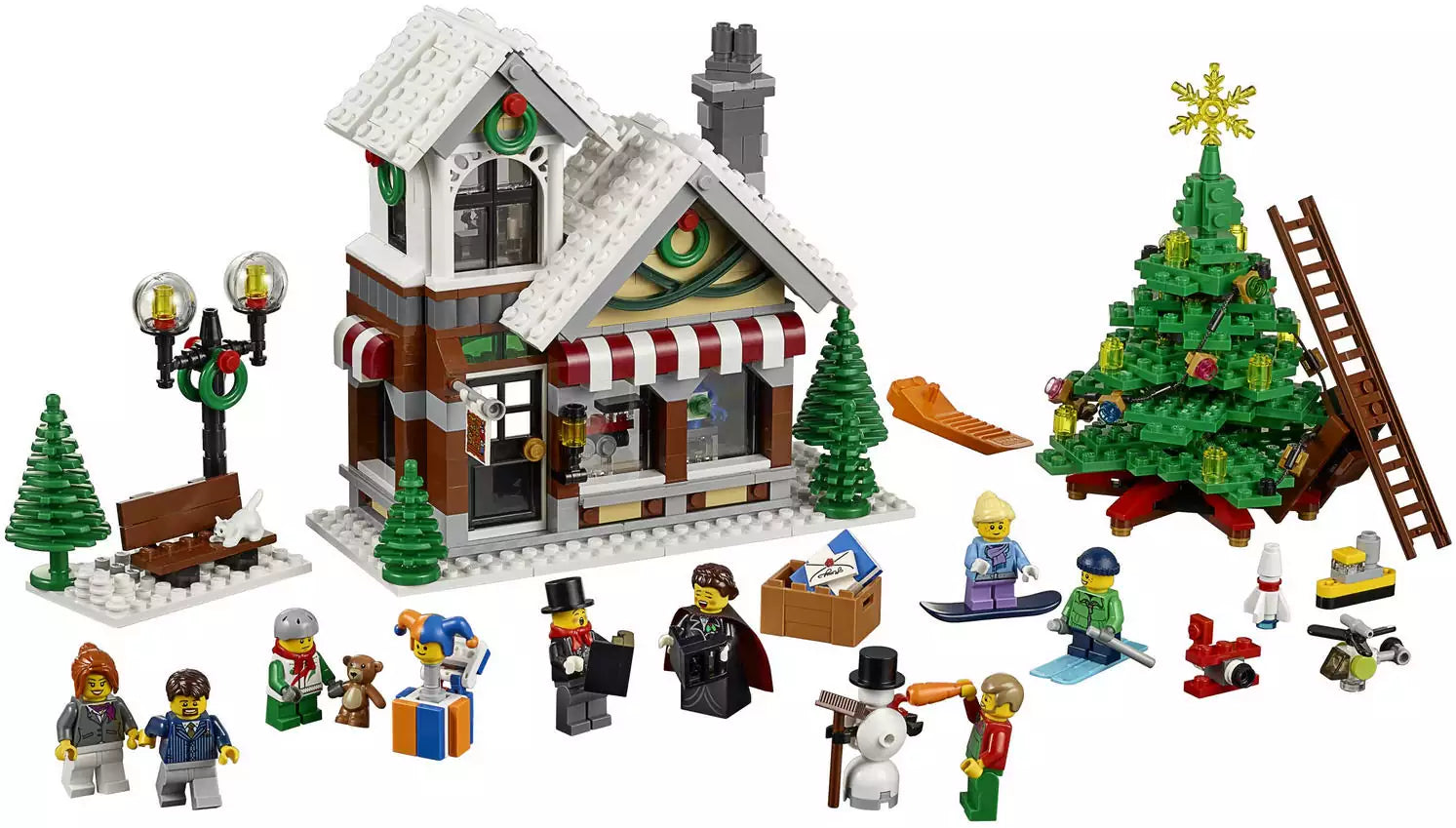 LEGO Creator 10249 Weihnachtlicher Spielzeugladen, Inhalt