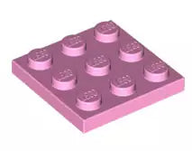 LEGO Platten 11212 Platte 3x3, knallpink