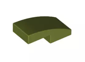 LEGO Schrägsteine 11477 Bogenstein 1x2x2/3 ohne Noppen, olivgrün