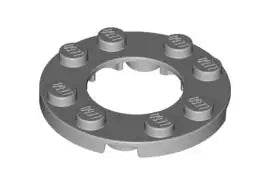 LEGO Platten 11833 Platte rund 4x4 mit Ausschnitt, hellgrau
