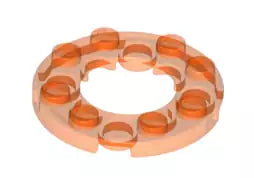 LEGO Platten 11833 Platte rund 4x4 mit Ausschnitt, transparent-neonorange