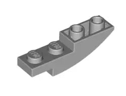 LEGO Schrägsteine 13547 Bogenstein invers 1x4, hellgrau