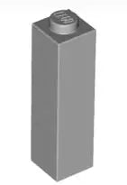 LEGO Steine 14716 Stein 1x1x3, hellgrau