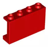 LEGO Wandelemente 14718 Paneel 1x4x2, rot