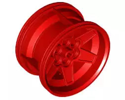 LEGO Räder und Reifen 15038 Felge 56 x 34mm (Achsloch), rot