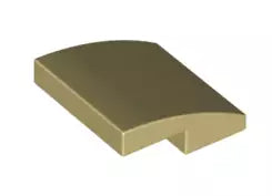 LEGO Schrägsteine 15068 Bogenstein 2x2x2/3 ohne Noppen, beige