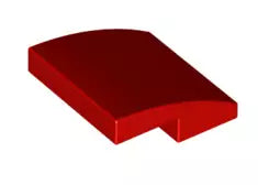 LEGO Schrägsteine 15068 Bogenstein 2x2x2/3 ohne Noppen, rot