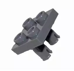 LEGO Sonderplatten 15092 Platte 2x2 mit 2 Pins auf Unterseite, dunkelgrau