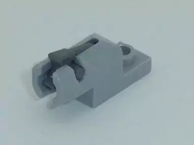 LEGO Waffen 15403c01 Mini-Blaster auf Platte 1x2 (komplett), hellgrau