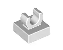 LEGO Fliesen 15712 Fliese 1x1 mit Clip, weiß