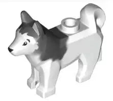 LEGO Tiere 16606pb001 Husky Schlittenhund, weiß/dunkelgrau