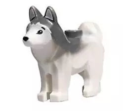 LEGO Tiere 16606pb001 Husky Schlittenhund, weiß/dunkelgrau