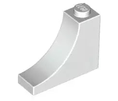 LEGO Steine 18653 Bogensteinsegment 1x3x2 invers, weiß