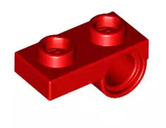 LEGO Platten 18677 Platte 1x2 mit Pin Loch, rot