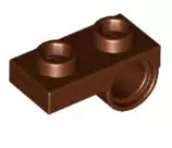 LEGO Platten 18677 Platte 1x2 mit Pin Loch, rotbraun