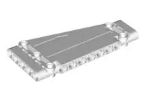 LEGO Technic 18945 Paneel Platte verjüngt (1x5x11), weiß