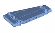 LEGO Technic 18945 Paneel Platte verjüngt (1x5x11), mittelblau