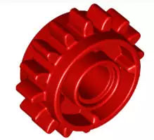 LEGO Technic 18946 Zahnrad 16 Zähne mit beidseitiger Kupplung, rot