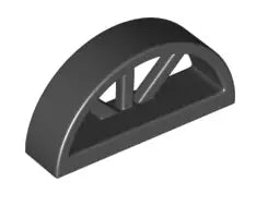 LEGO Türen und Fenster 20309 Bogenfenster mit Speichen 1x4x1 2/3, schwarz