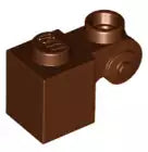 LEGO Sondersteine 20310 Stein 1x1 mit Schnörkel und offener Noppe, rotbraun