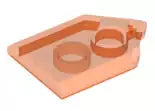LEGO Fliesen 22385 Fliese 2x3 5-eckig abgeschrägt, transparent-neonorange