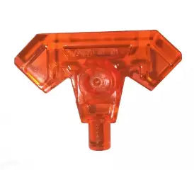 LEGO Waffen 22407 Doppelaxtkopf, transparent-neonorange