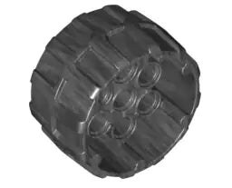 LEGO Räder und Reifen 22410 Plastikrad mit 7 Pinlöchern 37 x 22mm,  perldunkelgrau