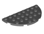 LEGO Sonderplatten 22888 Platte Halbkreis 4x8, dunkelgrau
