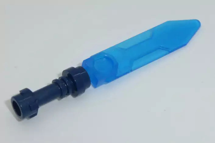 LEGO Waffen 23860c01 Nexo-Schwert, transparent-dunkelblau mit dunkelBlauem Griff