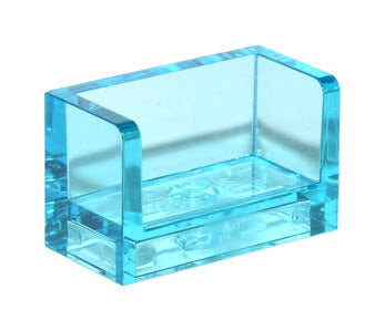 LEGO Wandelemente 23969 Paneel 1x2x1 mit geschlossenen Seiten, transparent-hellblau