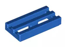 LEGO Fliesen 2412b Fliese Grill 1x2, blau