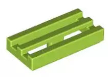 LEGO Fliesen 2412b Fliese Grill 1x2, lindgrün