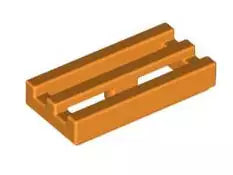 LEGO Fliesen 2412b Fliese Grill 1x2, orange