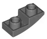 LEGO Schrägsteine 24201 Bogenstein invers 1x2, dunkelgrau