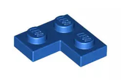 LEGO Platten 2420 Eckplatte 2x2, blau