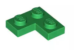 LEGO Platten 2420 Eckplatte 2x2, grün