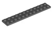 LEGO Platten 2445 Platte 2x12, dunkelgrau