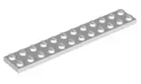 LEGO Platten 2445 Platte 2x12, weiß
