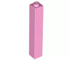 LEGO Steine 2453b Stein 1x1x5, knallpink