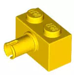 LEGO Sondersteine 2458 Stein 1x2 mit Pin, gelb