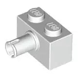 LEGO Sondersteine 2458 Stein 1x2 mit Pin, weiß