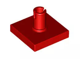 LEGO Fliesen 2460 Fliese 2x2 mit Pin, rot