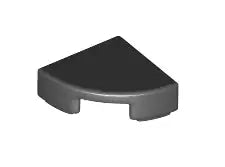 LEGO Fliesen 25269 Fliese 1x1 Viertelkreis, schwarz