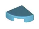 LEGO Fliesen 25269 Fliese 1x1 Viertelkreis, mittel-azurblau