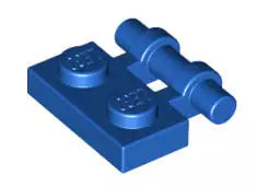 LEGO Gelenke 2540 Scharnierplatte mit Bügelstange 2x1, blau