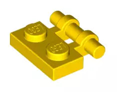 LEGO Gelenke 2540 Scharnierplatte mit Bügelstange 2x1, gelb