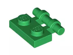 LEGO Gelenke 2540 Scharnierplatte mit Bügelstange 2x1, grün