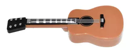 LEGO Minifiguren Zubehör 25975pb01 Akustikgitarre, mitteldunkel fleischfarben